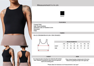 Leopard Wordmark Athletic Crop Top - CLOSE OUT SALE