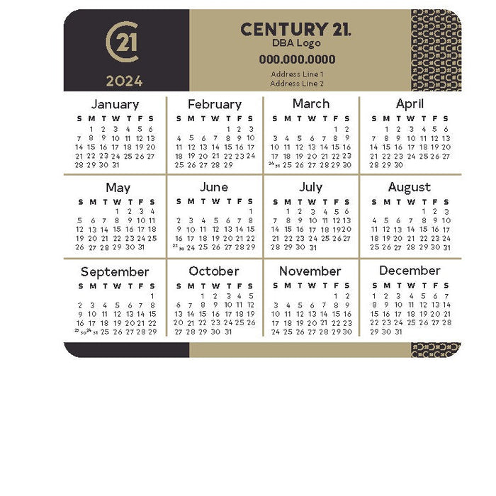 DBA 2024 Calendar Fridge Magnet