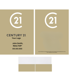 12pt Relentless Gold Full Color Pocket Folder - Personalized