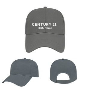 Black Embroidered Structured Cap - Your Logo/Name