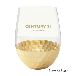 18 OZ. FLORENCE STEMLESS WINE GLASS - Your Logo/Personalized