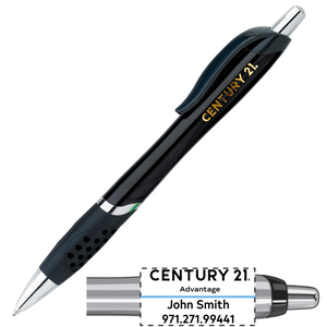 Storm Black Pen with Metallic Gold Print - Personalized