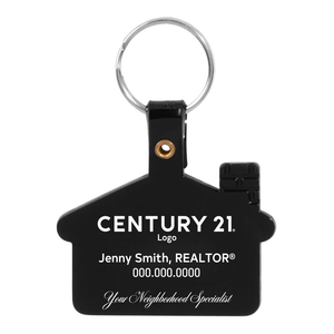 PVC House Shape Keychain - Personalized