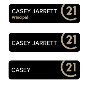 C21 Name Badge - Pin Back