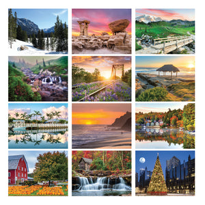 2025 Scenic Mini Wall Calendar - Personalized