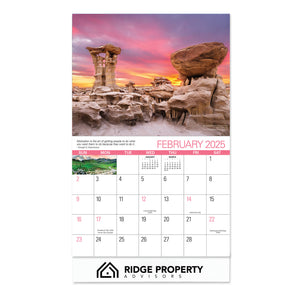 2025 Scenic Wall Calendar - Personalized