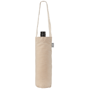 Single-Bottle Wine Tote Bag - 6 oz Recycled Cotton Blend