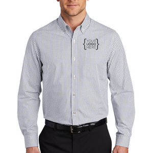 Port Authority Gingham Easy Care Shirt - Personalized