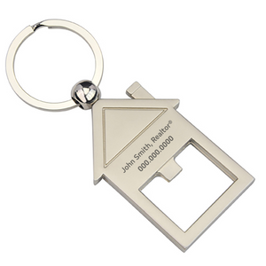House Bottle Opener Keychain - Personalized