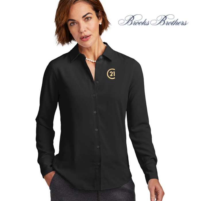 Brooks Brothers Satin Shirt - Black