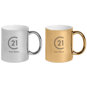 Metallic Ceramic Mug - Printed with Your Logo/Name