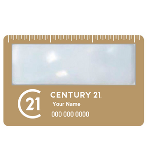 Portable Credit Card Magnifier with Ruler - Personalized