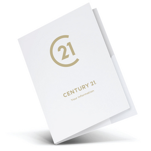 14pt White Pocket Folder - Personalized