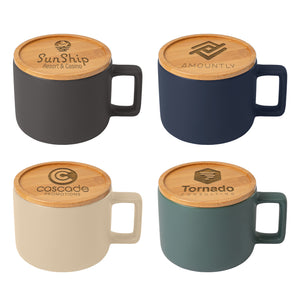 Cafe Virtuoso 12oz  - Your Logo/Message engraved on lid