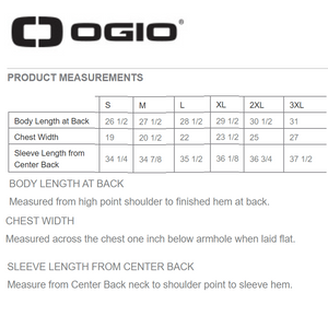 Wordmark OGIO® Transcend Full-Zip Mens - Tarmac Grey