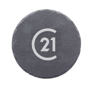 DBA Round Slate Coaster - Century 21 Promo Shop USA