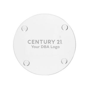 DBA Round Glass Coaster - Century 21 Promo Shop USA