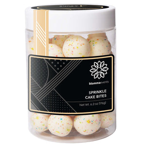 Sprinkle Cake Bites, Large - Your Logo Label