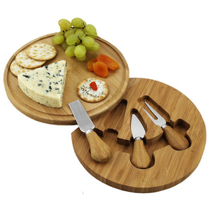 3-PIECE BAMBOO CHEESE SERVER KIT - Personalized