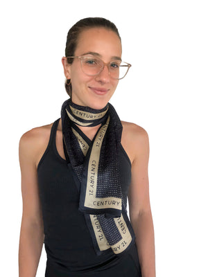 Wordmark Silk Scarf Long - Close Out