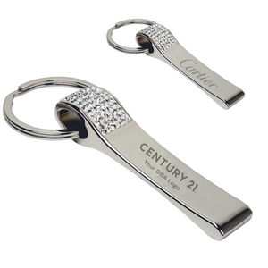 DBA Strip Crystal Keychain