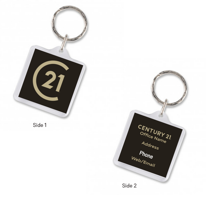 Acrylic Square Keyring - Personalized