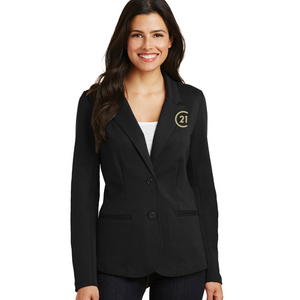 Obsessed Ladies Essential Knit Blazer