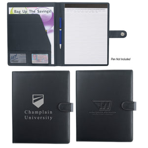 Pebble Grain Padfolio -Your DBA Logo