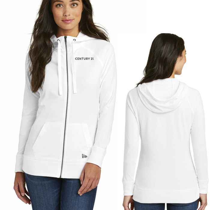 Ladies Sueded Cotton Full Zip Hoodie