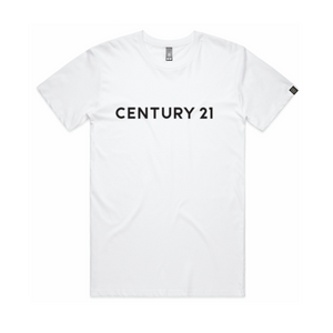 Wordmark Tee, White - Century 21 Promo Shop USA